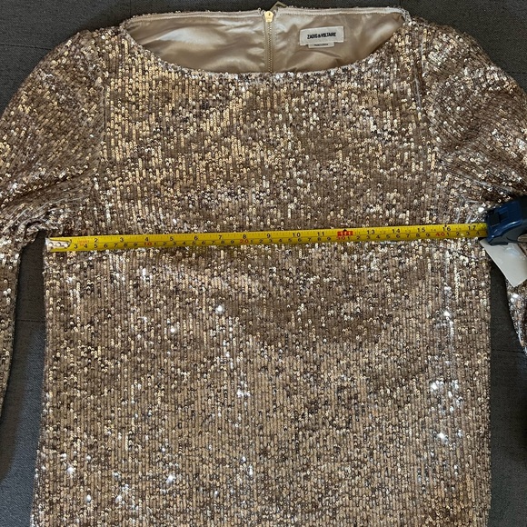 Zadig & Voltaire Sequined Short Dress SZ S - Picture 9 of 10